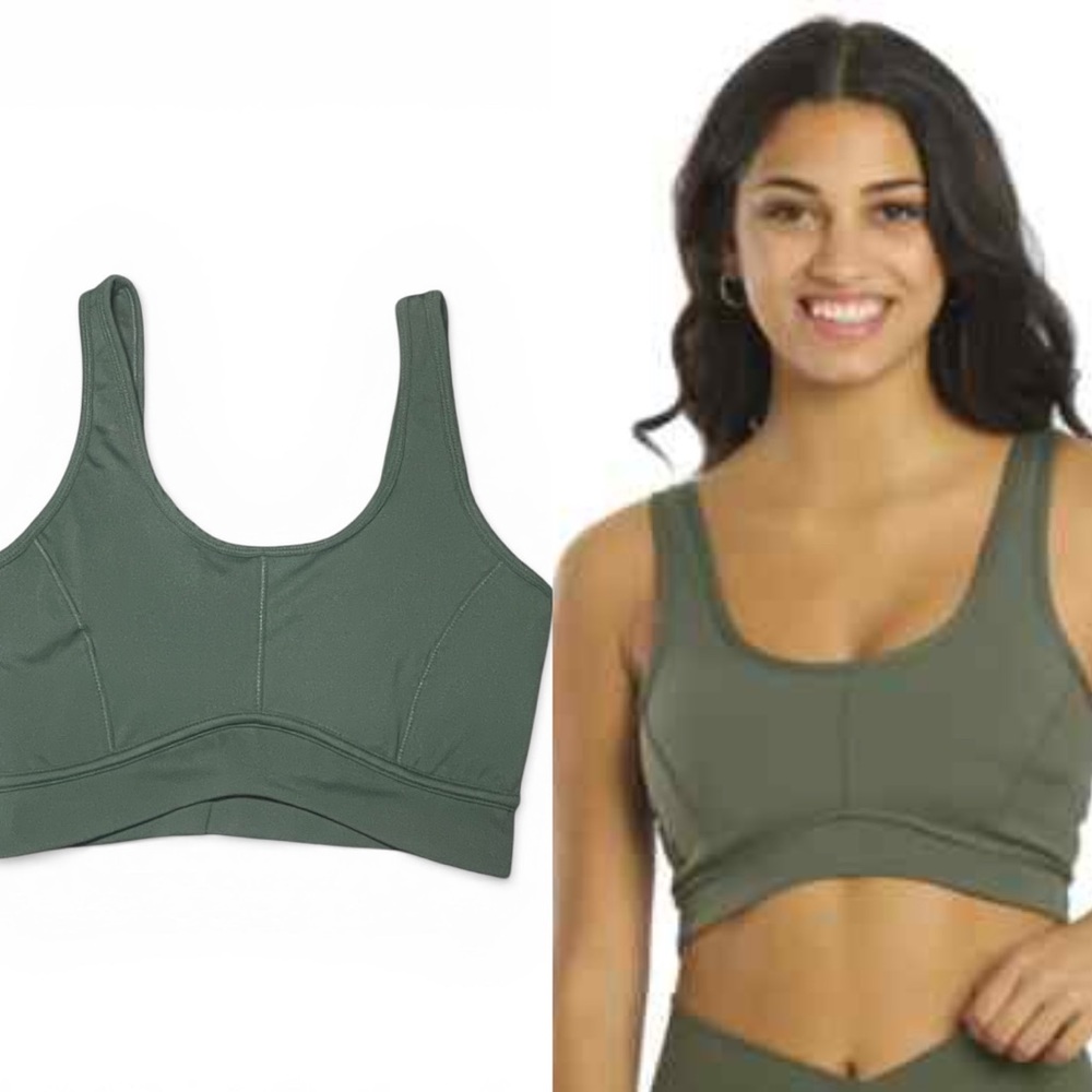 All Fenix Rise Contour Yoga sports bra in olive